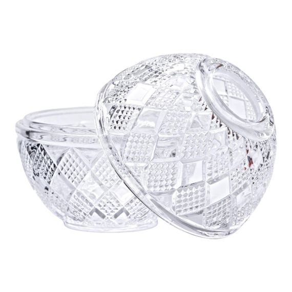 Салфетница на стол кухонная Ø15 см салфетница стеклянная круглая в форме яйца HP-4-110 | Зображення 2