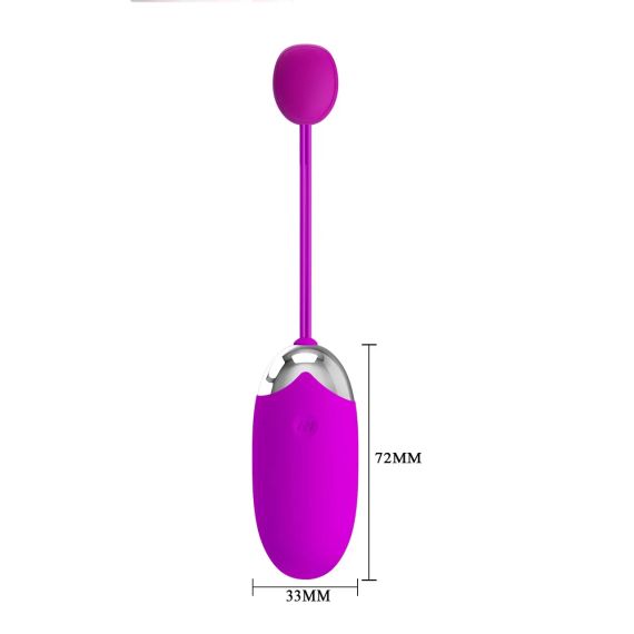 Вибропуля PRETTY LOVE ABNER EGG 12 function vibrations USB, APP Sex Aura | Зображення 6