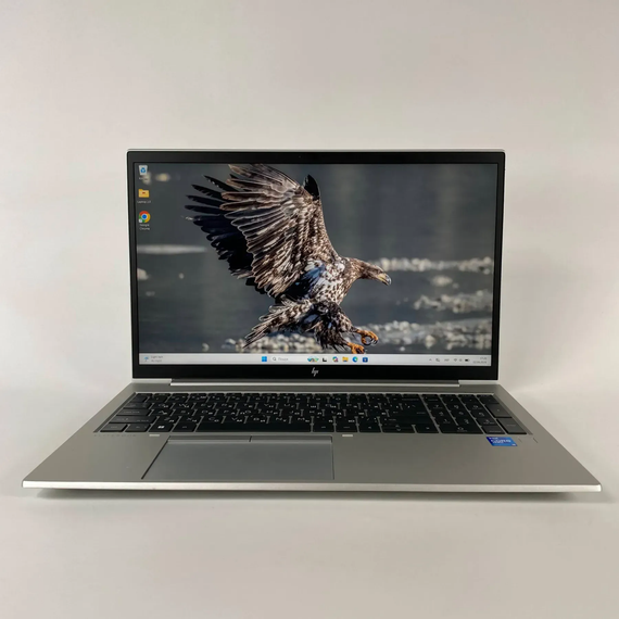 Ультрабук Б-класс HP EliteBook 850 G8 / 15.6" (1920x1080) IPS / Intel Core i5-1145G7 (4 (8) ядра по 2.6 - 4.4 GHz) / 16 GB DDR4 / 275 GB SSD / Intel Iris Xe Graphics / WebCam / TouchID б/у + Подарок Беспроводная мышь / USB | Зображення 1