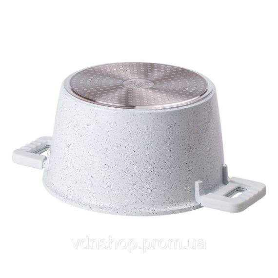 Алюминиевая кастрюля с керамическим антипригарным покрытием Ø 24 см Белая MGC HP-4-441 | Зображення 1