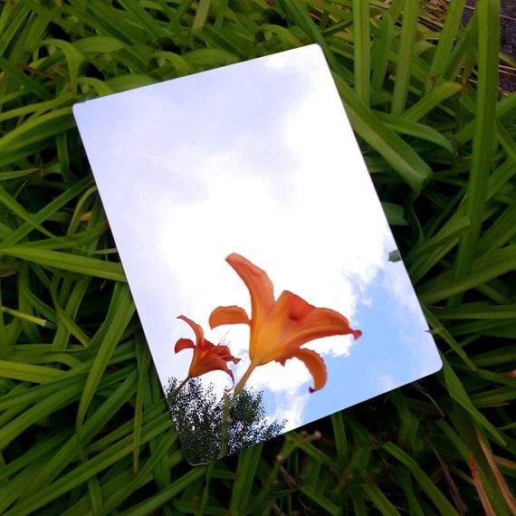 Дзеркальна наліпка (акрил) 3D 30*40cm*2mm Silver (S) SW-00001523