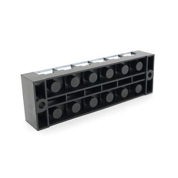 Клемна колодка 6-розрядна TB-4506 45A/600V, переріз дроту 0,5-4,0 мм2, 20 шт в упаковці, ціна за штуку | Зображення 1