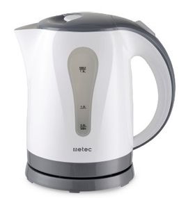 Електрочайник EK-02PWG 1.8л, 1850-2200Вт, корпус пластик, біло-сірий Metec 700033
