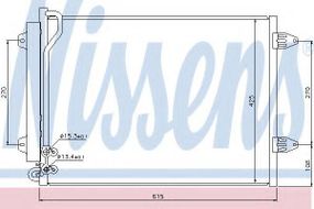 Конденсатор кондиціонера VW PASSAT B6 (3C2, 3C5) (05-) (вир-во Nissens) NISSENS 94831 на VW PASSAT (362)