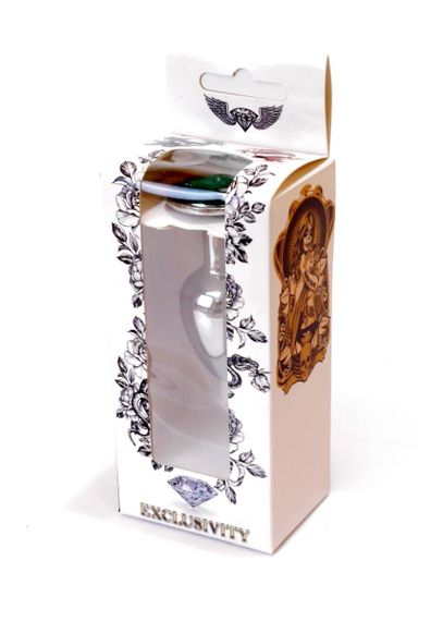Анальна пробка - Jewellery Silver Plug Green sexstyle | Зображення 7