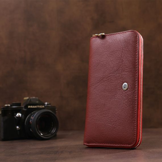 Универсальный женский клатч на молнии ST Leather 18865 Красный | Зображення 5
