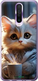 Чохол на Xiaomi Redmi K30 Білий кіт "5646t-1836-2448"
