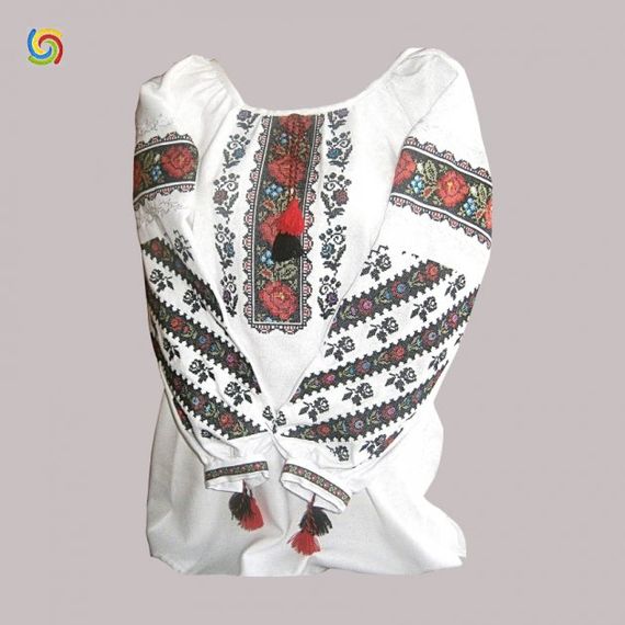 Рубашка Украинская вышиванка 086910 цвет белый размер XXL