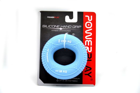 Еспандер кистьовий силіконовий PowerPlay PP-4330 Hand Grip Loops Light 13.5-18 кг. Блакитний | Зображення 8