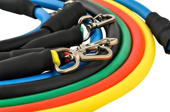 Спортивний набір: трубчасті еспандери з ручками та ременями 🏋️‍♀️🧘‍♂️ | Зображення 8