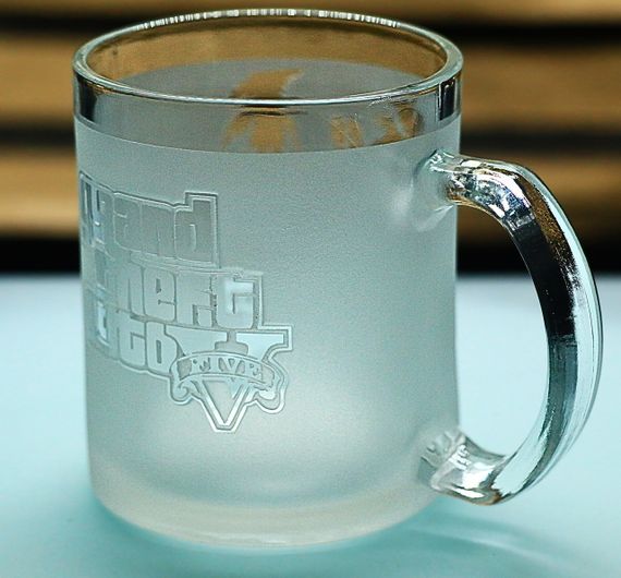 Стеклянная чашка 320 мл GTA с гравировкой подарок для фаната GTA игровая кружка ГТА | Зображення 5