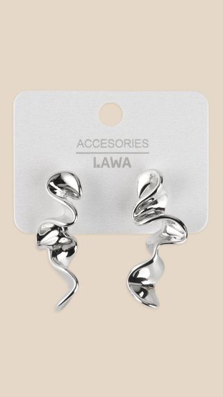 Сережки жіночі Хвиля Морська тематика LAWA WTJ02620 Срібний shop (2000999550621) | Зображення 1