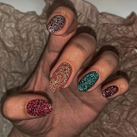 Світловідбиваючий гель-лак SAGA 23 Fiery 9мл | Зображення 8