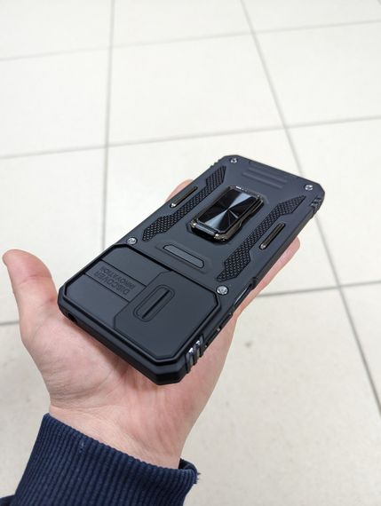 Чехол накладка для Motorola G14 Ring Magnet Camera slide с кольцом | Зображення 1