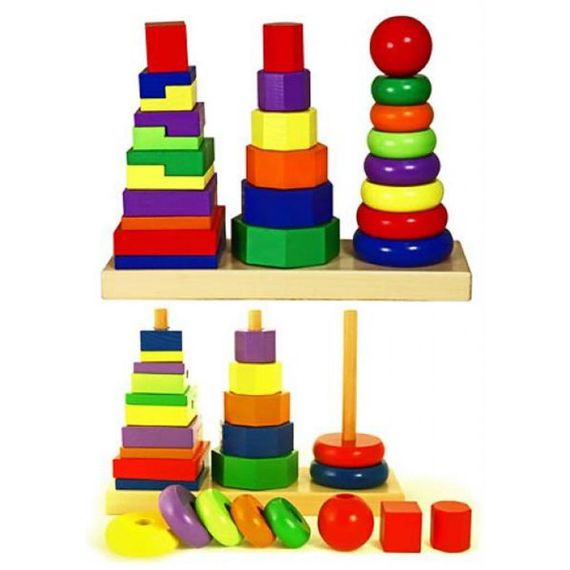 Розвиваюча іграшка Viga Toys Пирамидка (50567) | Зображення 2