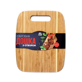 Дошка кухонна 25*20см бамбук з отвором 8860 S&T