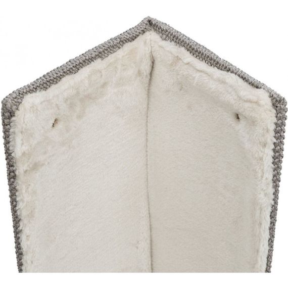 Дряпка Trixie для котів XXL настінна кутова сизаль/плюш сіра 38х75 см | Зображення 4