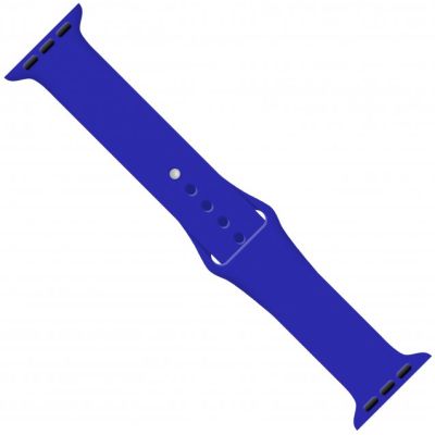 Ремешок для смарт-часов Intaleo Silicone для Apple Watch 42/44 mm blue (1283126494369)