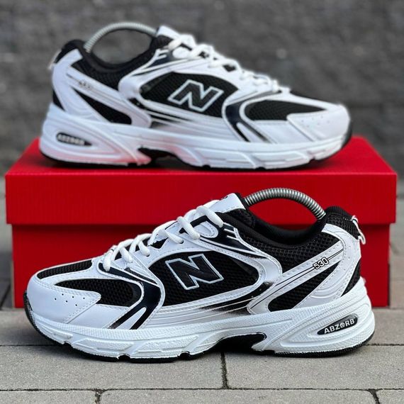 Кросівки весна-літо New Balance колір білий/чорний | Зображення 6
