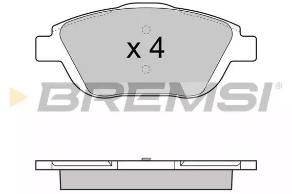 Колодки передні гальмівні Citroen C3/DS3 09- (Bosch), Bremsi (BP3428) | Зображення 2