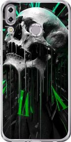 Чехол на Asus Zenfone 5 ZE620KL Череп-часы "4100u-1554-17620"