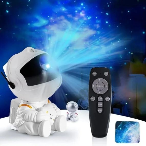 Ночник-проектор звездного неба Astronaut Nebula Projector Mini (HR-F3-white) | Зображення 8