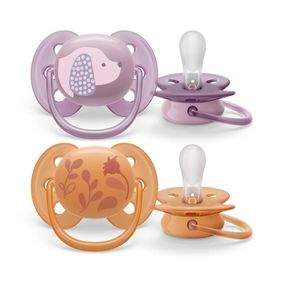 Пустышка Philips AVENT Ultra Soft ультрамягкая 6-18 мес 2 шт (SCF091/18)