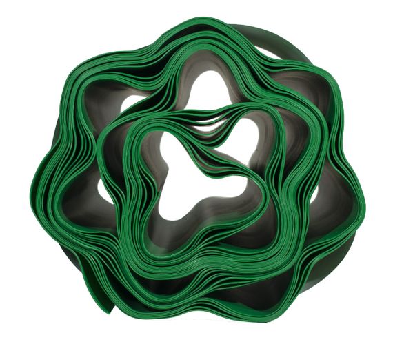 Бордюрная  лента 20 см 9 метров VARTCO зелёная (Польша) садовая пластиковая | Зображення 3