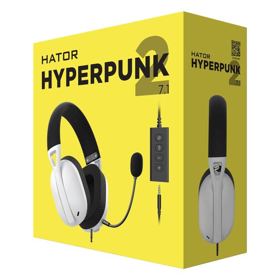 Навушники Hator Hyperpunk 2 USB 7.1 Black/White (HTA-846) | Зображення 5