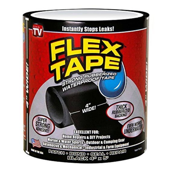 Водонепроницаемая изоляционная сверхпрочная скотч-лента Flex Tape 10см | Зображення 2