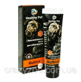 Паста для котів та собак Healthy Pet Multivit мультивітамінна 100 мл