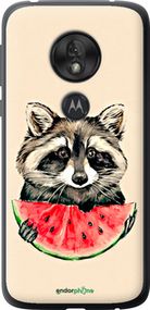 Чохол на Motorola Moto G7 Play Єнотик з кавуном "4605u-1656-2448"