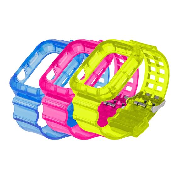 Ремінець для Apple Watch Band Color Transparent + Protect Case 44 mm