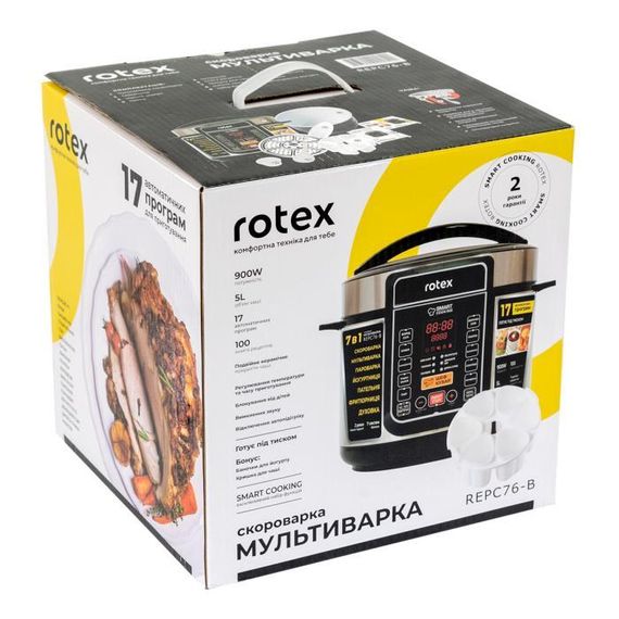 Мультиварка-скороварка ROTEX REPС76-B | Зображення 9