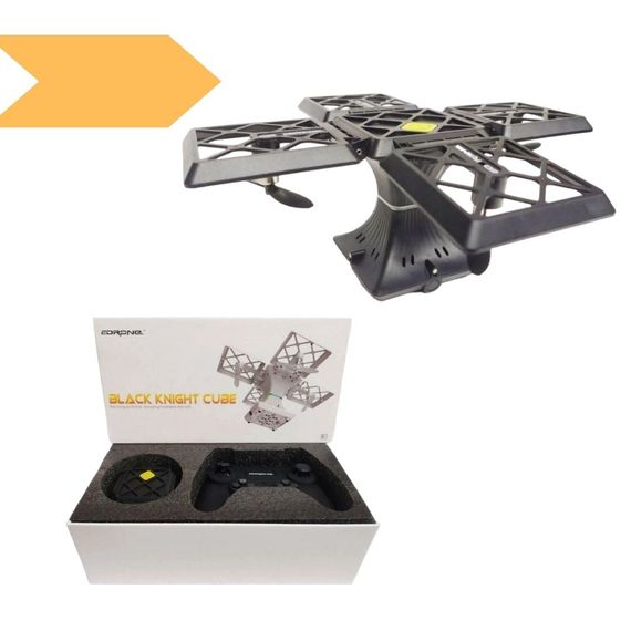 Квадрокоптер XPRO Black Knight Cube 414 WiFi (24) з камерою стабілізаційна система чорний(MER-14184_1032)