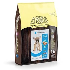 Home Food Гипоалергенний сухий корм для цуценят дрібних порід 1,6 кг