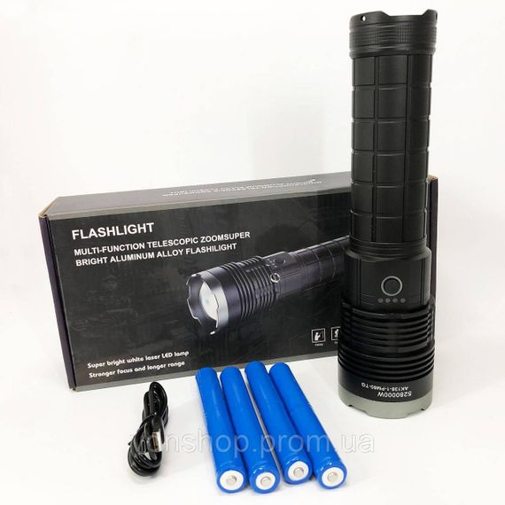 Портативный LED фонарь на батарее AK138-1, Долговечный светодиодный фонарь лед тактический YG-46 | Зображення 3