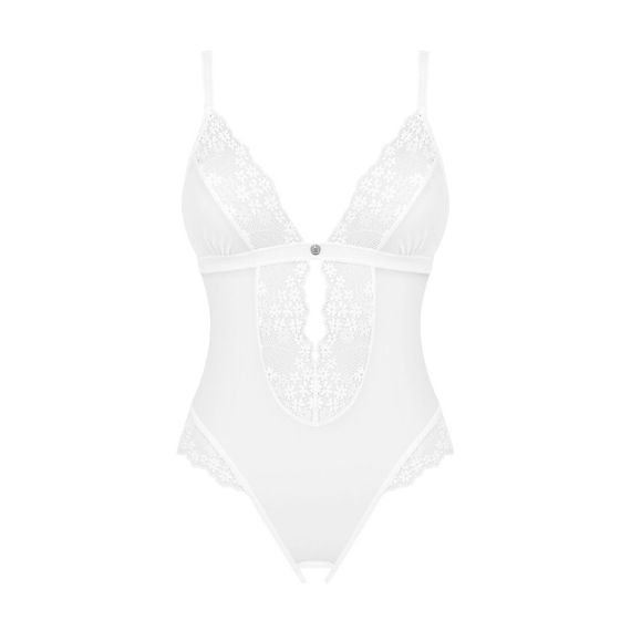 Еротичне напівпрозоре боді Obsessive Heavenlly crotchless teddy XS/S, з доступом | Зображення 2