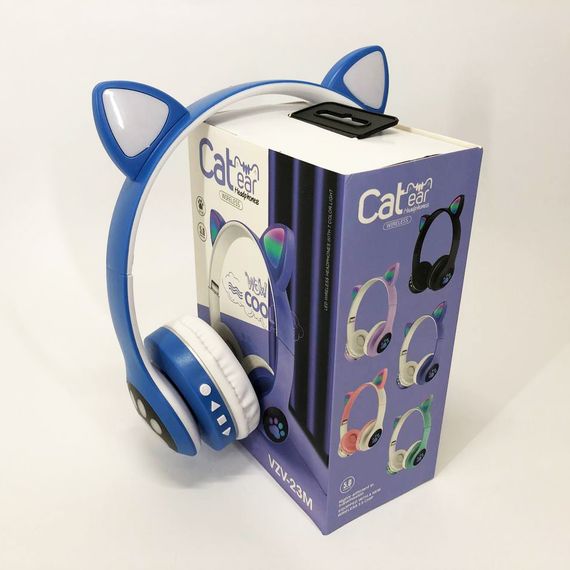 Наушники для детей беспроводные Cat VZV 23M | Детские наушники с ушками | Блютуз наушники KJ-851 с ушками | Зображення 6