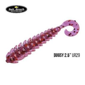 Силиконовая приманка, Съедобный силикон Bait Breath BUGSY 2,5" (10шт.) (Ur29  Chameleon／Red・seed)
