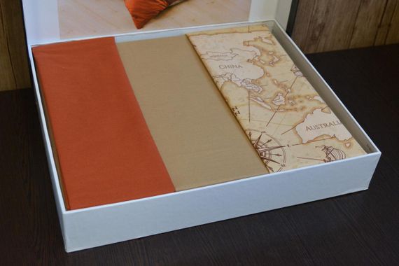 Комплект постельного белья Charlotte Duz Boya 200x220 см World Map | Зображення 2