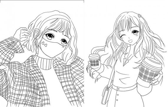 Раскраска. Girls Fashion Manga Z101067У Жорж 18*23см (9786177853212) | Зображення 6
