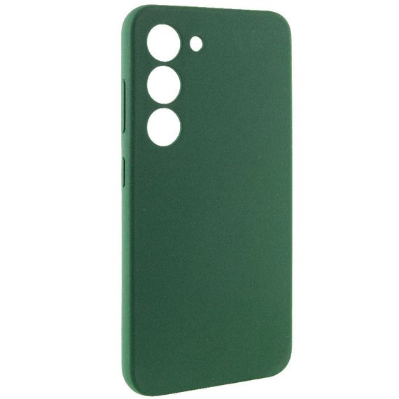 Чохол Silicone Cover Lakshmi Full Camera (AA) для Samsung Galaxy S23 Зелений / Dark green | Зображення 1
