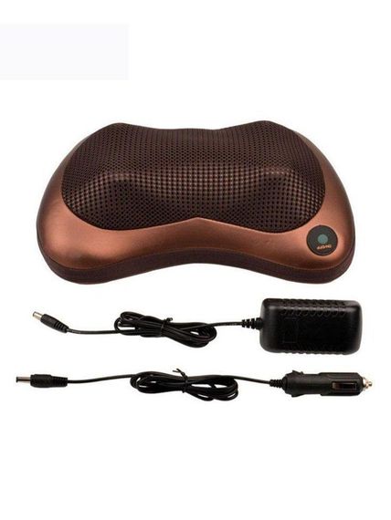 Роликова масажна подушка Massage Pillow Масажер для спини та шиї та інфрачервоним прогріванням | Зображення 2