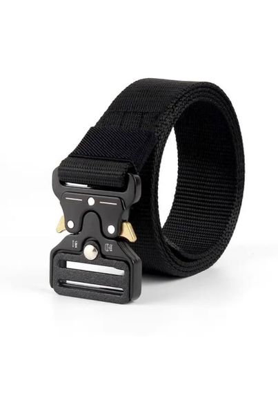 Армійський Ремінь Чорний! Військовий ремінь Турецький з металевою пряжкою кобра!   знижка