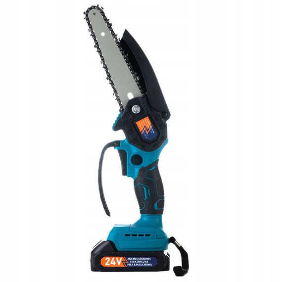 Электрическая пила для веток Domotec 20 см 24 В, Мини-цепная пила для дачи, Садовая аккумуляторная пила | Зображення 5
