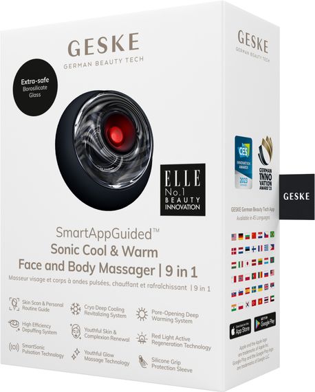 Масажер для обличчя та тіла GESKE Sonic Cool&Warm Face and Body Massager 9в1 black | Зображення 7