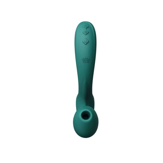 Вібратор-пульсатор з вакуумною насадкою Zalo – Talis G-Spot PulseWave Vibrator Turquoise Green | Зображення 5