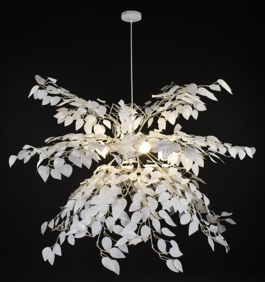 Люстра підвісна на 4 лампочки 27741 Білий 70-210х110х110 см. | Зображення 1