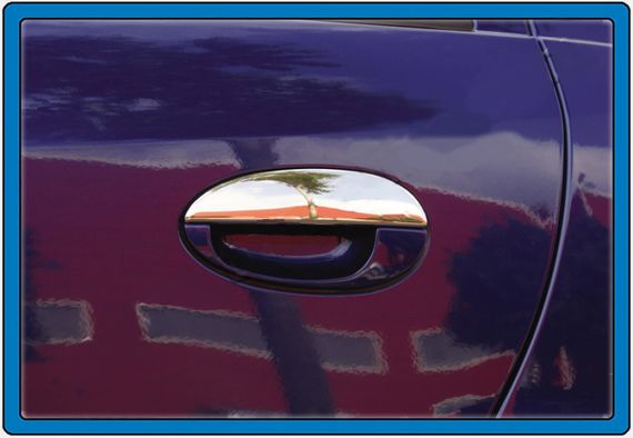 Накладки на ручки (4 шт., нерж.) для Chery Kimo 2008↗ рр.